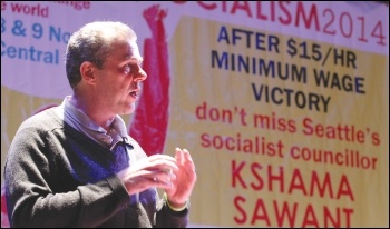 PCS general secretary Mark Serwotka speaking at Socialism 2014, photo by Senan