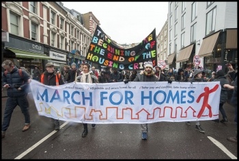 March for Homes, London, 31st January 2015, photo Paul Mattsson