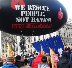 FBU march, 25.2.15, photo Sarah Wrack