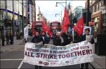 Crossrail sacking protest, 2.3.15, photo by Neil Cafferky