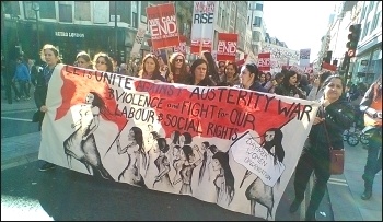 Million Women Rise demo, 7.3.15, photo by E Donne