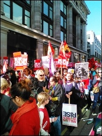Million Women Rise demo, 7.3.15, photo by E Donne
