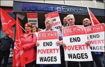 Nipsa: striking to end poverty pay and against austerity