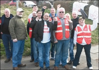 On the Ninewells porters' picket line in Dundee, photo by Philip Stott On the Ninewells porters' picket line in Dundee, photo by Philip Stott