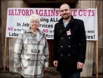 Noreen Bailey and Steve North, Salford TUSC candidates