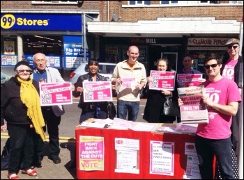 TUSC campaigners in Lewisham, 18.4.15