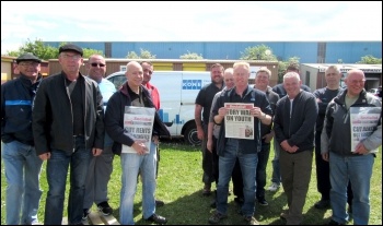 Kone picket line, Gateshead, photo E Brunskill
