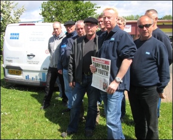 Kone strikers, Gateshead, photo E Brunskill