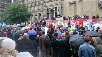 YFJ anti-austerity protest, Leeds, 28.5.15