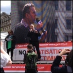 Mark Serwotka, PCS general secretary, addressing the rally, photo J Beishon Mark Serwotka, PCS general secretary, addressing the rally, photo J Beishon