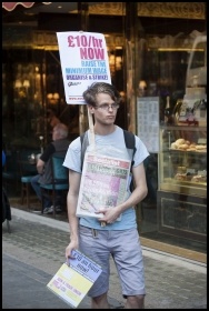 Campaigning for a £10 an hour minimum wage Campaigning for a £10 an hour minimum wage