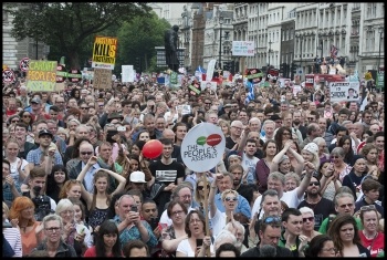 People's Assembly against Austerity demo, 20.6.15, photo by Paul Mattsson