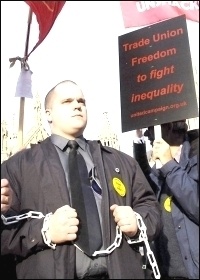 Fighting the anti-union laws, photo Paul Mattsson