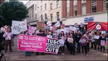 Protesting in York, 8.7.15, photo by Iain Dalton Protesting in York, 8.7.15, photo by Iain Dalton