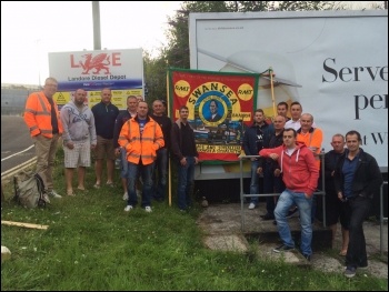 Landore maintenance depot, Swansea, 9.7.15, photo Alec Thraves Landore maintenance depot, Swansea, 9.7.15, photo Alec Thraves
