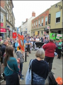 Demonstration in Hexham