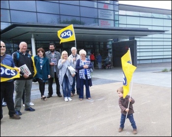 Museums strike in Wales, 1.8.15 Museums strike in Wales, 1.8.15