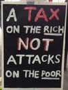 Placard on the 20 June anti-austerity demo, photo by Judy Beishon