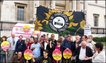 National Gallery strike, 11.8.15, photo by Rob Williams National Gallery strike, 11.8.15, photo by Rob Williams