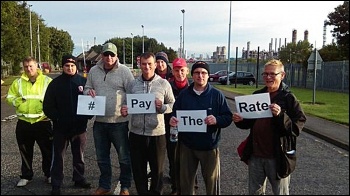 Pay the rate protesters in Teesside, photo by Socialist Party