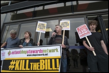 NSSN lobbying TUC congress, 13.9.15, photo by Paul Mattsson NSSN lobbying TUC congress, 13.9.15, photo by Paul Mattsson