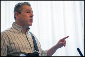 Mark Serwotka, NSSN rally, 13.9.15, photo by Paul Mattsson Mark Serwotka, NSSN rally, 13.9.15, photo by Paul Mattsson