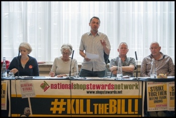 Rob Williams addressing the 13th September 2015 NSSN rally, photo by Paul Mattsson Rob Williams addressing the 13th September 2015 NSSN rally, photo by Paul Mattsson