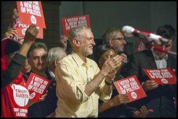 Jeremy Corbyn, Islington rally, September 2015, photo by Paul Mattsson
