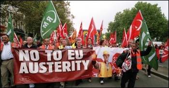 Brussels demo, 2010, photo by Paul Mattsson