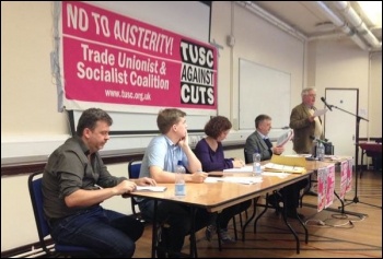 TUSC conference, 26.9.15, the platform for the debate on the EU; John Reid speaking TUSC conference, 26.9.15, the platform for the debate on the EU; John Reid speaking