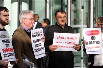 Campaign Kazakhstan protest, 28.9.15, photo by Senan