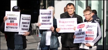 Campaign Kazakhstan protest, 28.9.15, photo by Senan