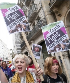 Anti-austerity demo, June 2015, London, photo Paul Mattsson