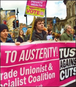 TUSC banner on TUC demo against austerity, photo Iain Dalton TUSC banner on TUC demo against austerity, photo Iain Dalton
