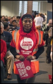 Corbyn supporter, photo Paul Mattsson