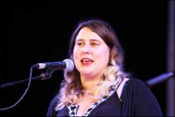 Socialism 2015 Saturday rally, Claire Laker-Mansfield, photo by Senan