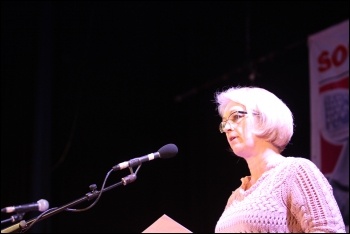 Socialism 2015 Saturday rally, Suzanne Muna, photo Senan