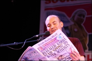 Socialism 2015 Saturday rally, Paul Murphy, photo by Senan