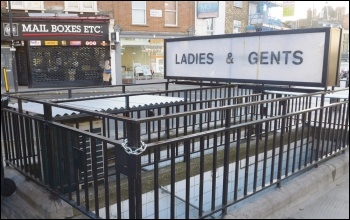 Public toilet: locked shut, photo by Ewan Munro (Creative Commons)