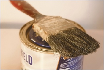 Paint and brush, photo by Alan Cleaver (Creative Commons)