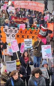 Housing Action 'homes for all' organised by Waltham Forest trades council, photo by Senan