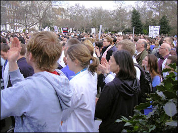 Doctors demonstrate March 2007, photo Naomi Byron