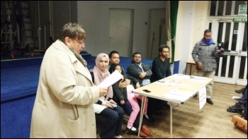 Tower Hamlets People's Budget meeting, Jan 2016, photo N Byron