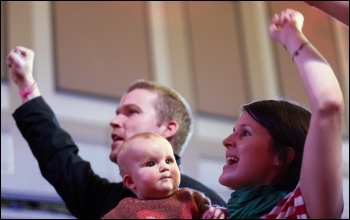 Lianne Francis and family at the Socialism 2014 event, photo by Senan