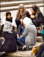 Young Muslim women, credit: Garry Knight (Creative Commons) 