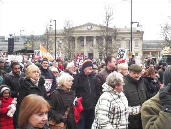 Huddersfield demo against A&E closure, 27.2.16