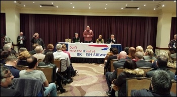 British Ariways workers plan opposition to IT outsourcing, 29.2.2016, photo by Rob Williams British Ariways workers plan opposition to IT outsourcing, 29.2.2016, photo by Rob Williams