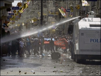 Police attack a protest in Turkey, photo Lindsay T (Creative Commons)