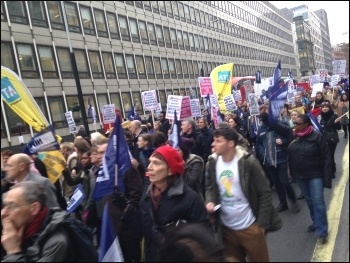 Anti- academies march, London, 23.3.16 , photo by  S Wrack