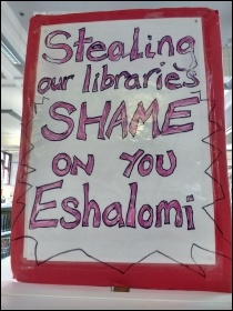 Carnegie Library occupation in Lambeth, April 2016, photo by James Ivens